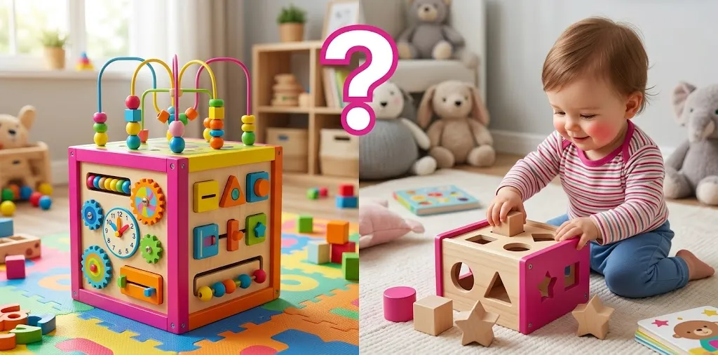 Activity Cube or Shape Sorter for a 1-Year-Old Which Is Better