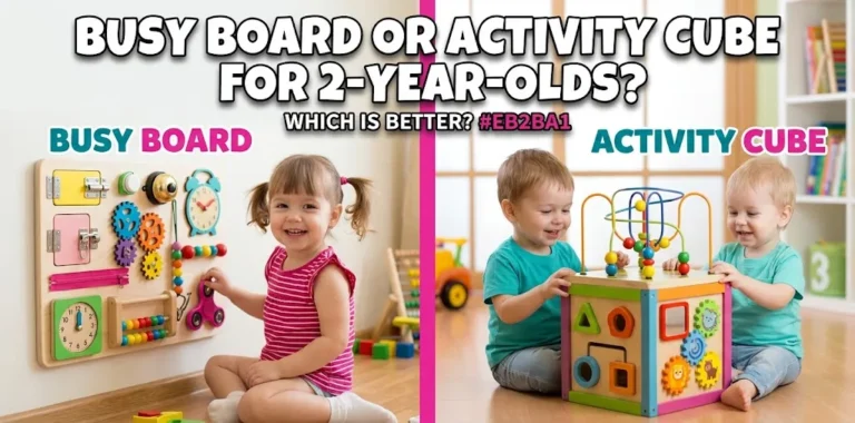 Busy Board or Activity Cube for 2-Year-Olds Which Is Better