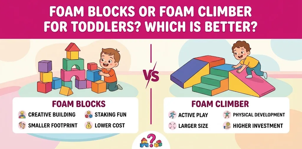 Foam Blocks or Foam Climber for Toddlers Which Is Better