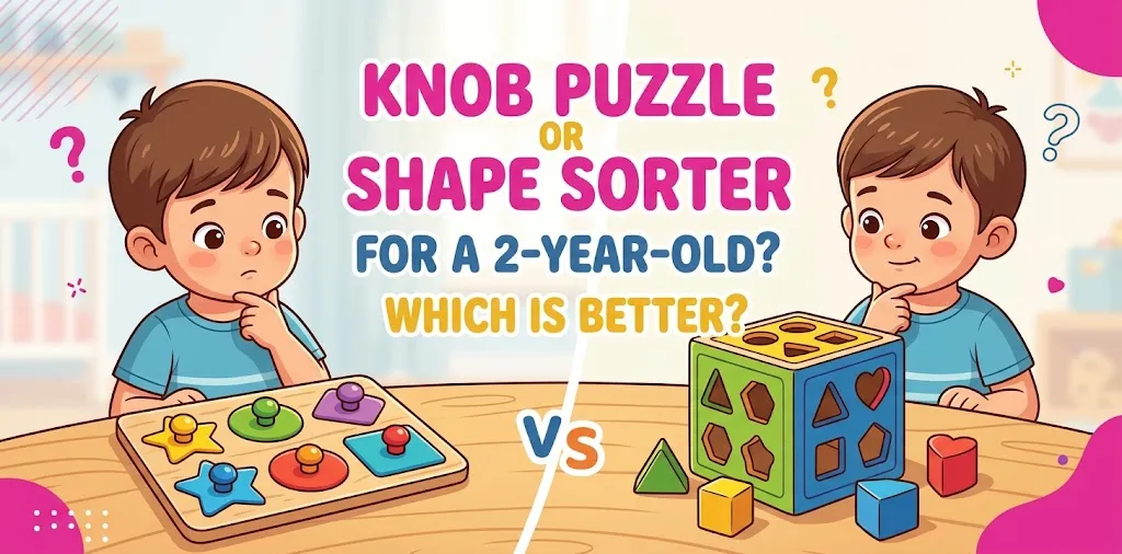 Knob Puzzle or Shape Sorter for a 2-Year-Old Which Is Better