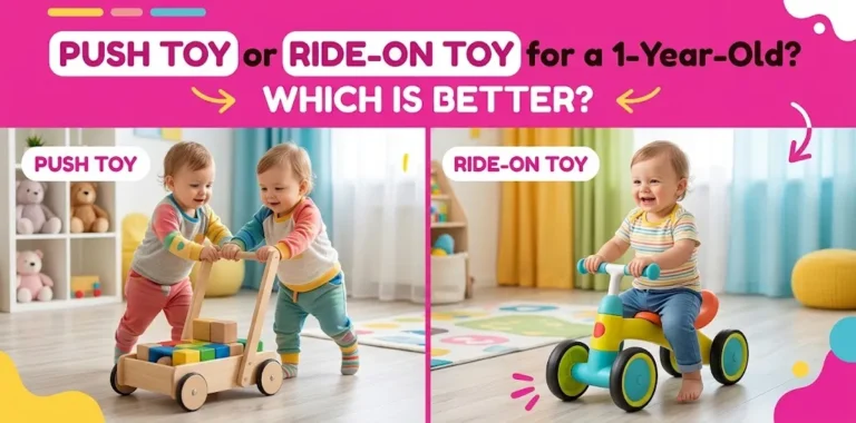 Push Toy or Ride-On Toy for a 1-Year-Old Which Is Better