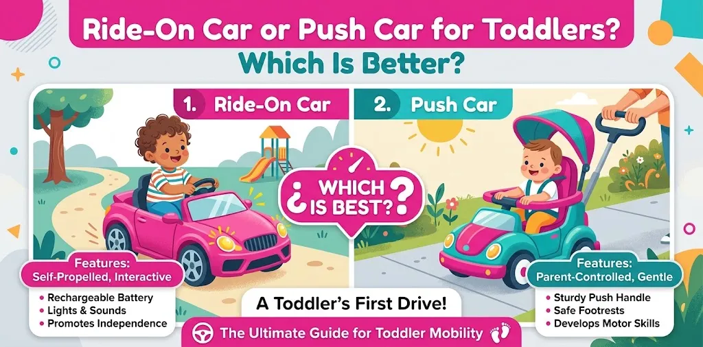 Ride-On Car or Push Car for Toddlers Which Is Better